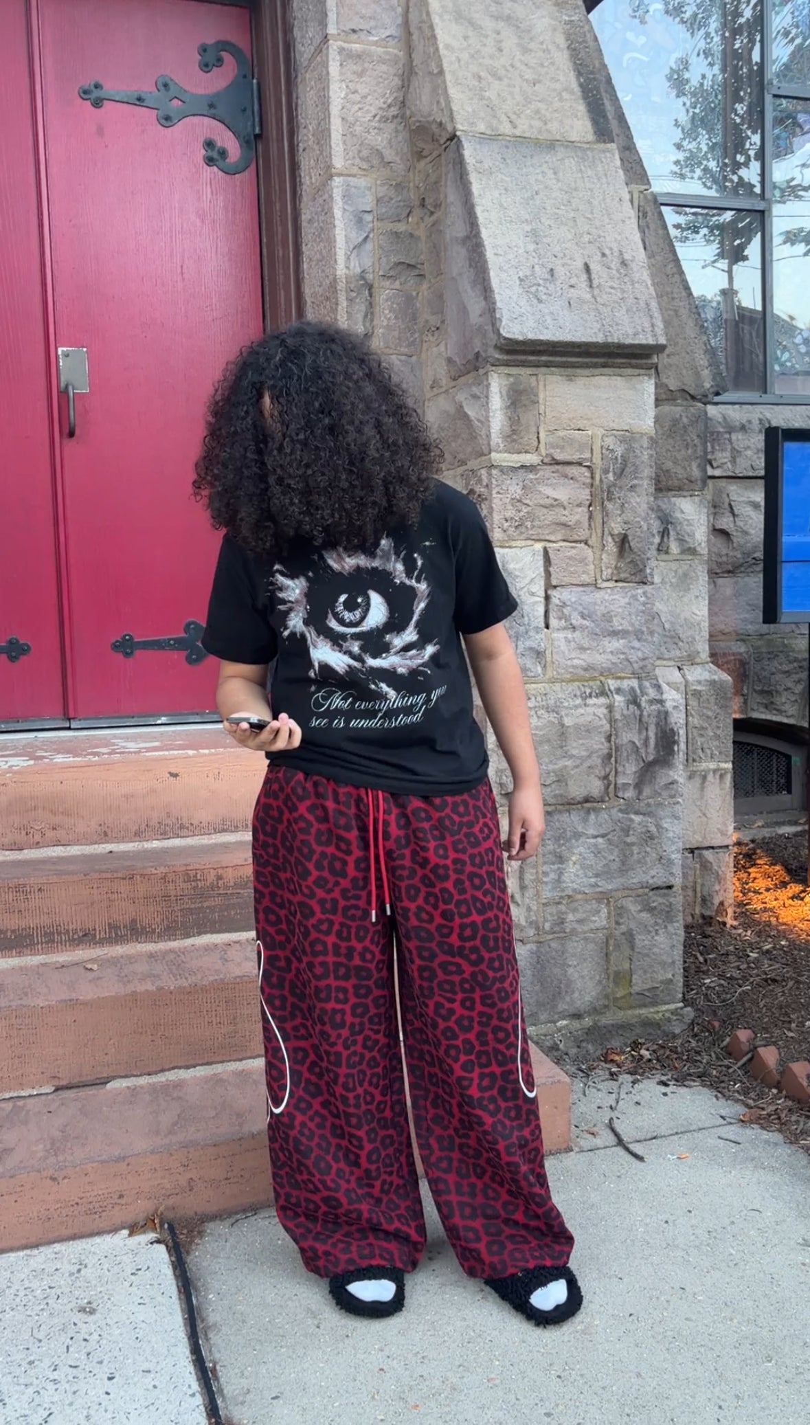 "deceptive sight" black tee
