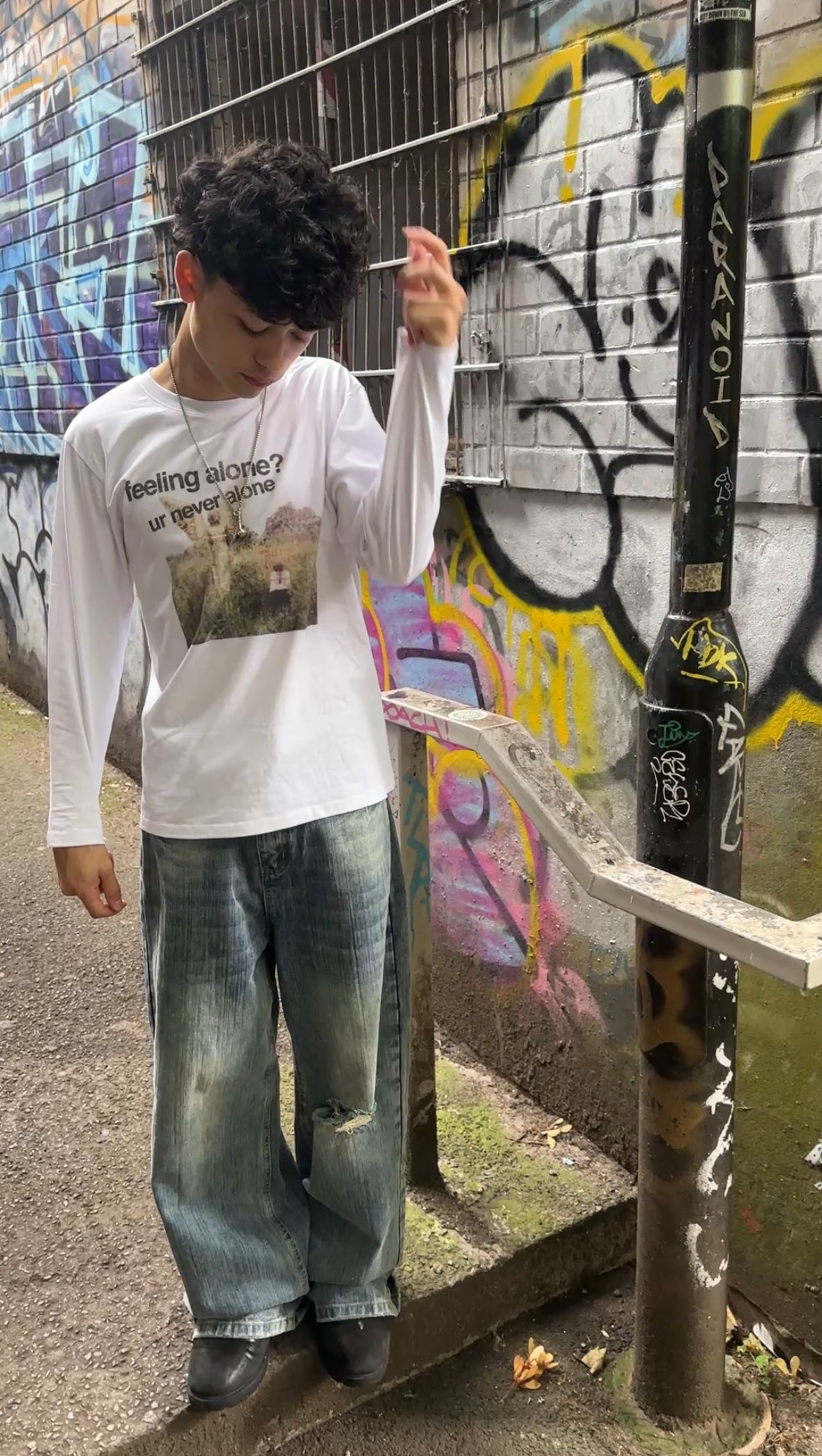 "internal warmth" white long sleeve