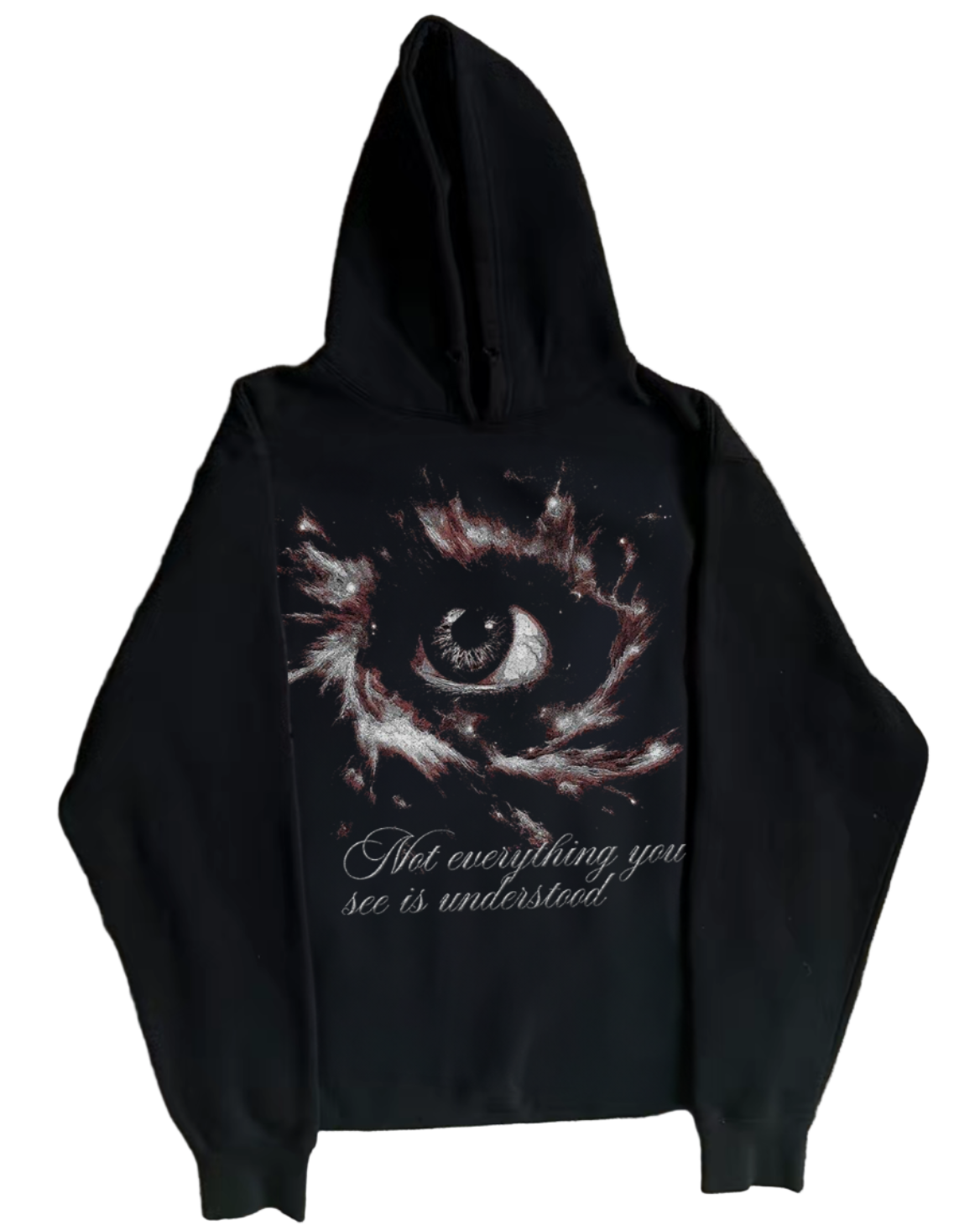 "Deceptive Sight" black hoodie