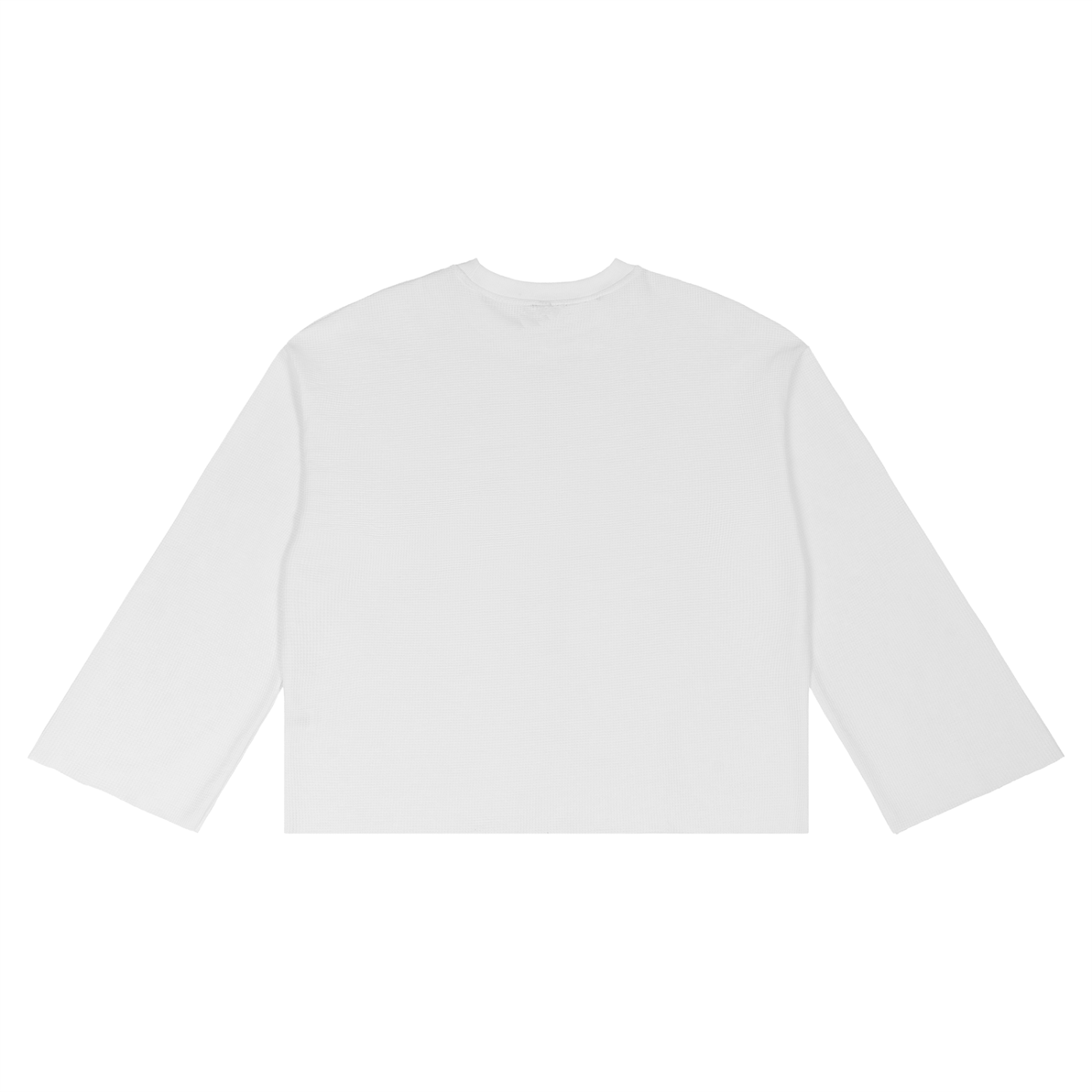 "calm reflection" raw hem thermal