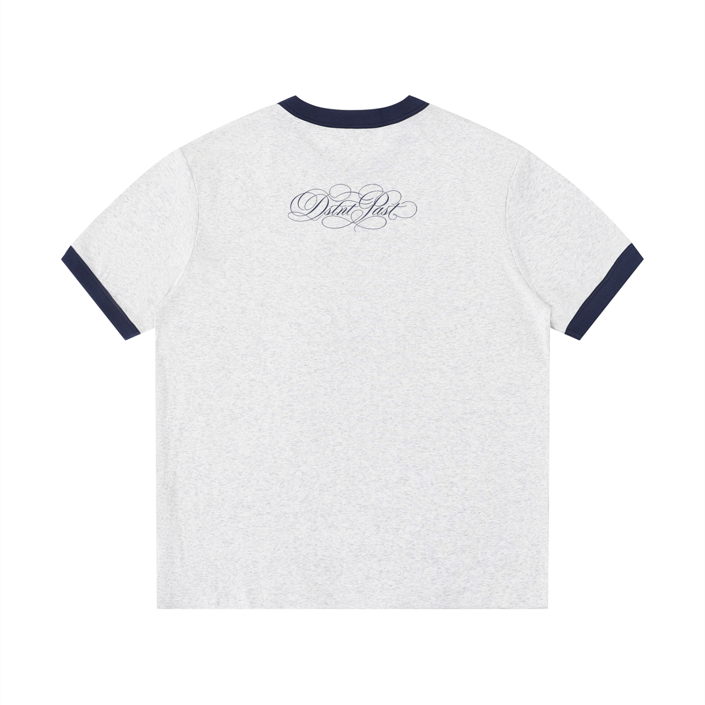 "buried silence" light grey ringer tee