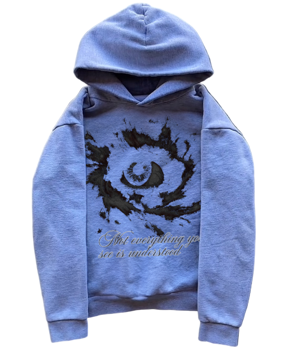 "Deceptive Sight" grey hoodie