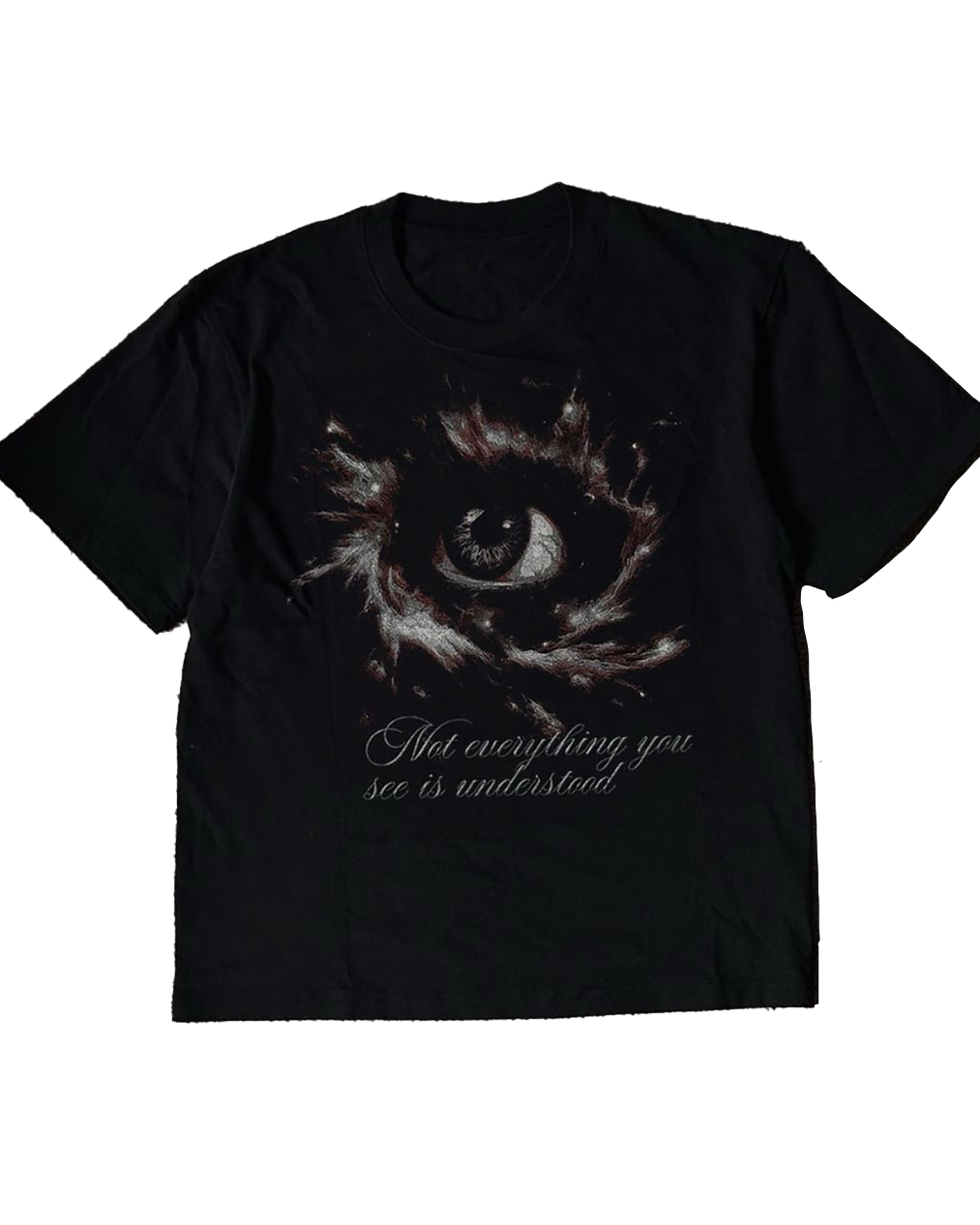 "deceptive sight" black tee